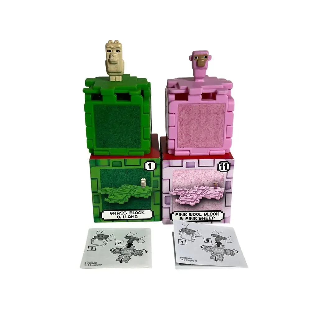 MCDONALDS A Minecraft Movie Happy Meal Toys Llama Pink Sheep 1 11 Lot 2025